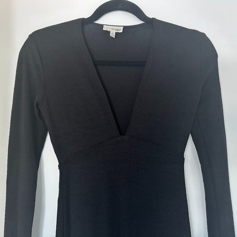 ARITZIA Wilfred Free V-Neck Long-Sleeved Dress